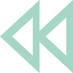 Rewind icon logo design