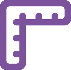 Obraz premium Triangle Ruler icon logo design