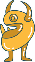 Alien Monster Character Illustration