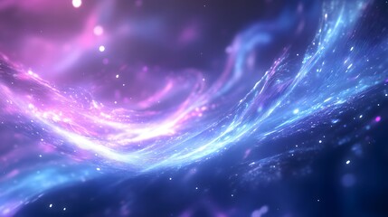 Fototapeta premium Abstract Purple Blue Energy Wave Background