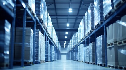 Obraz premium cold supply chain management concept