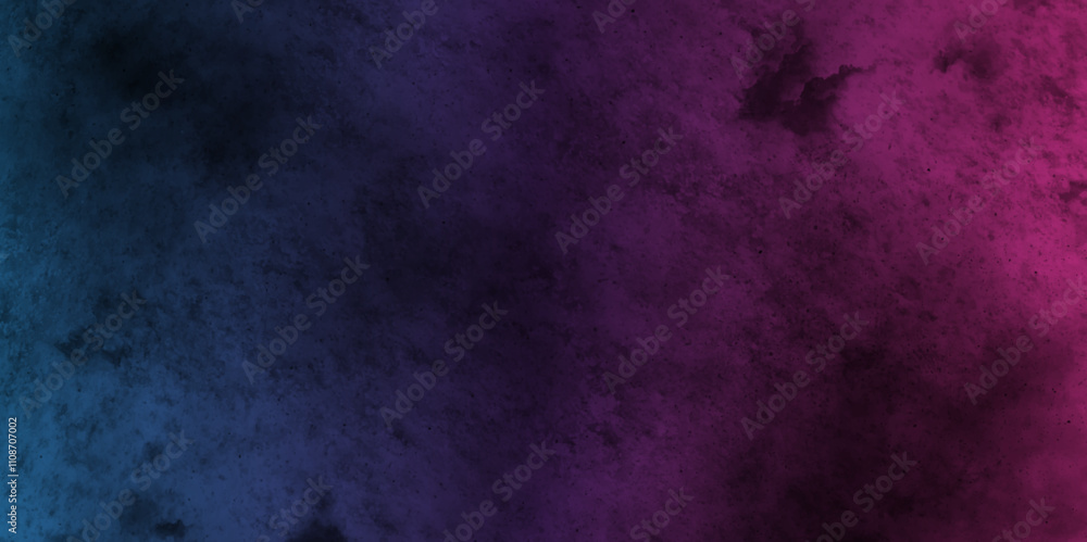 Aufkleber Dark Gradient Background with grunge effect. brushed watercolor texture abstract background. Vibrant gradient texture with deep blue and warm pink hues, creating a dynamic abstract background.