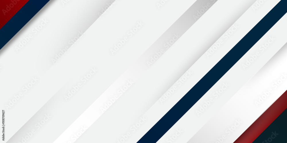 Aufkleber simple vector seamless texture with diagonal lines in dark red, white, and blue modern background. a