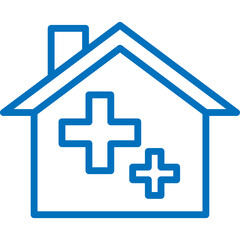 Obraz premium Home Care Line Icon