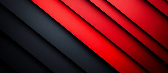 Obraz premium Dynamic Minimalist Black Friday Design with Bold Red and Black Geometric Shapes and Patterns