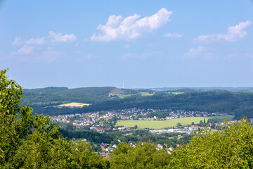View of Menden Lendringsen in the Sauerland
