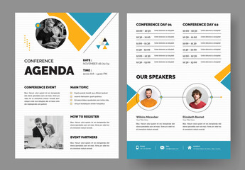 Conference Agenda Design Layout - Powered by Adobe