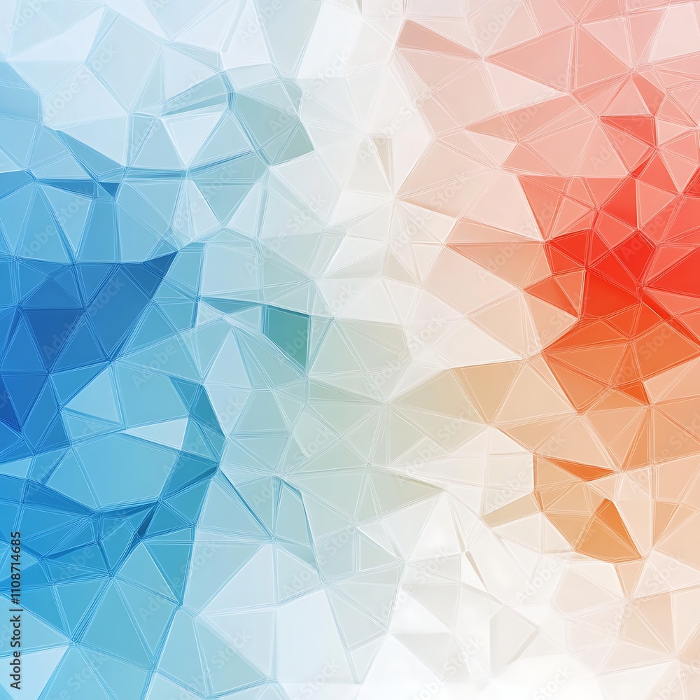 Poster abstract background with triangles, generative ai