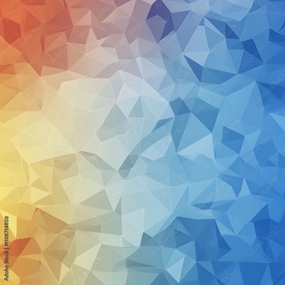 Poster abstract background with triangles, generative ai