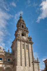 Fototapeta premium Santiago de Compostela is the capital of the Galicia region in northwestern Spain. It is known as the culmination of the Camino de Santiago pilgrimage route.