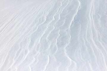 The snow is white and the ground is covered in it