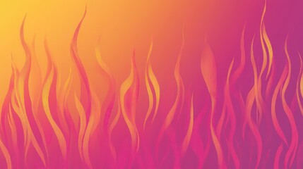Abstract Pink and Orange Flame Design