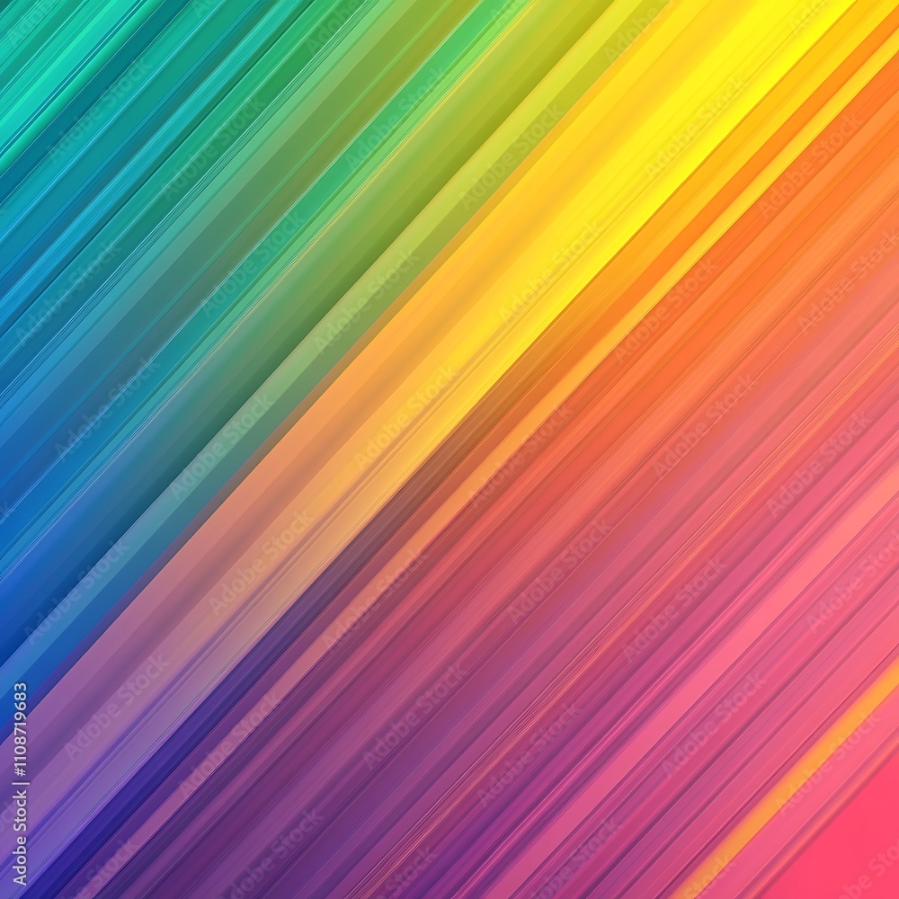 Poster abstract background with rainbow gradient, generative ai