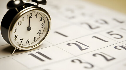 Time Management Calendar and Clock