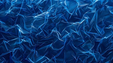Abstract Blue Digital Fabric Wave Pattern Design