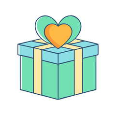 gift box vector icon, christmas vector illustration - simple illustration of agift box, symbolizing holiday celebrations and festive spirit. christmas flat illustration.