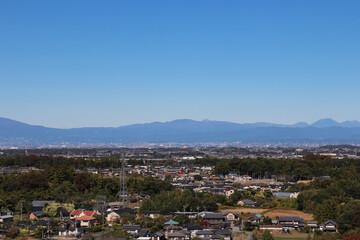 Obraz premium 寄居町の町並み（埼玉県寄居町）