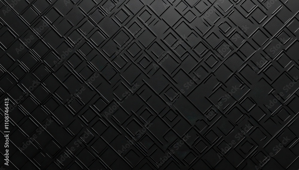 Poster abstract dark geometric pattern with intricate lines and shapes creating a modern and sleek design i