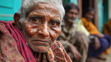 World Leprosy Day. sick people. leprosy disease
