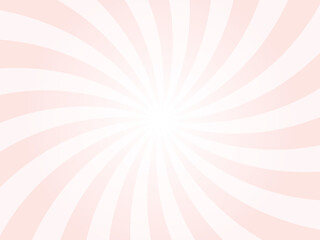 Abstract Soft Pink Background with Rays Retro Starburst Rays. Misty Rose Sunburst Background Vector Illustration Pattern Beam Rays. Spiral Radial Striped Backdrop. Vector Illustration.