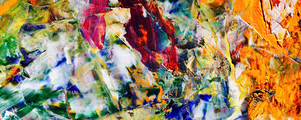 Abstract art background . Hand painting artwork on canvas 