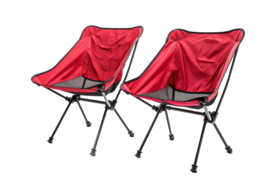 Comfortable portable camping chairs ideal for outdoor relaxation at parks or festivals