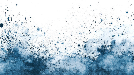 Fototapeta premium Abstract blue watercolor splash.