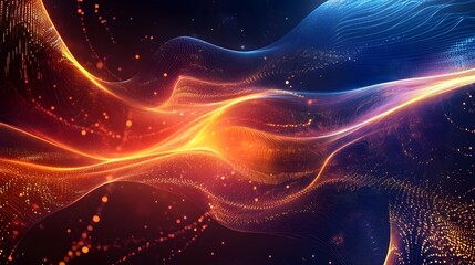 Abstract Waves of Light and Energy Flowing