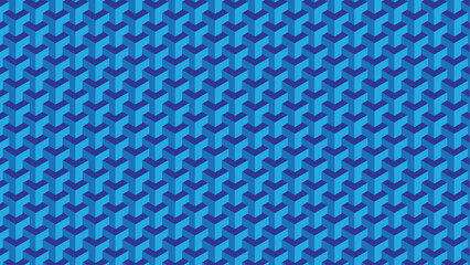 Vector seamless pattern. Modern stylish abstract texture. Repeating geometric tiles. hexagon blue pattern