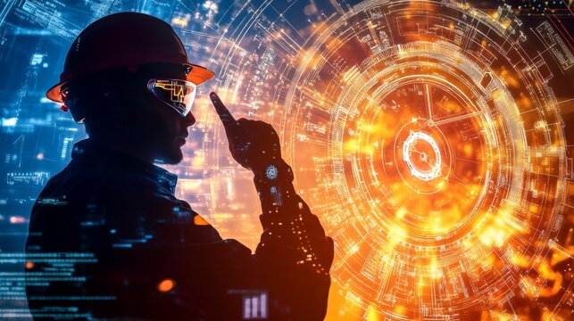 Dynamic Smartwatch Design in Futuristic Lab Setting