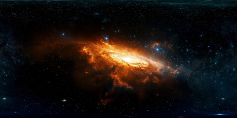 Obraz premium Deep space nebula 8K VR 360 Equirectangular Spherical Panorama