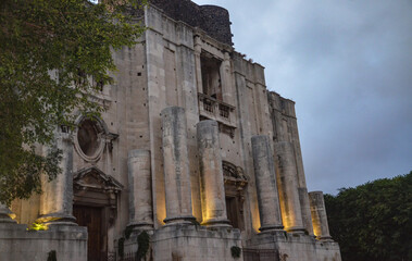 Unfinished building of the Church of St. Nicholas in the historic center of Catania