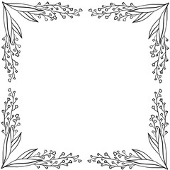 Obraz premium abstract background black and white frame for gift card