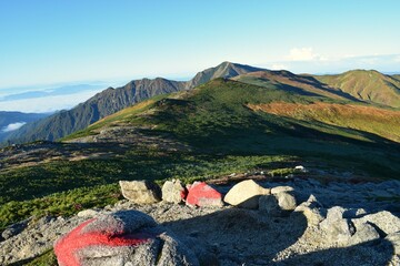 紅葉の日本百名山「飯豊山」