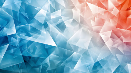 Obraz premium Abstract geometric background with blue and orange hues, ideal for digital design.
