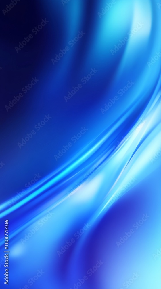 Aufkleber smooth blue waves create a tranquil abstract background, evoking a sense of calm and serenity.