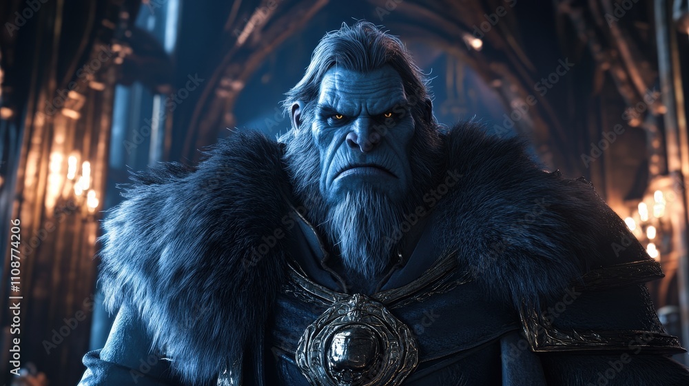 Poster a voice actor delivers a high-energy performance for a video game villain, using menacing tones and 