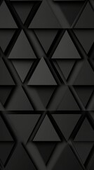 A mesmerizing pattern of dark triangular shapes creating depth and texture.