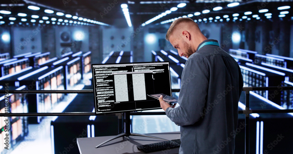 Aufkleber Cloud Computer Center Programmer