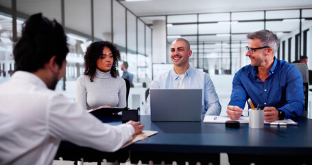 Group Job Employment Interview And Recruitment