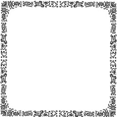 Obraz premium black and white frame