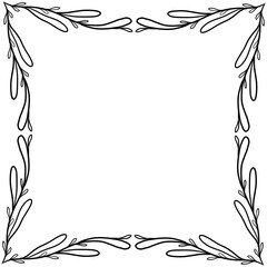 frame with leaves