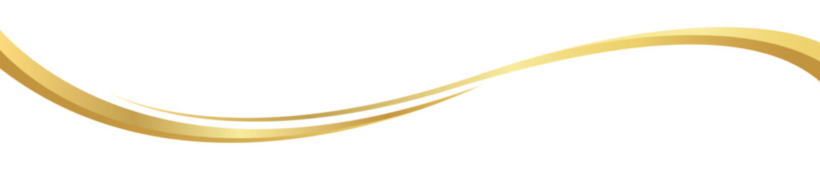 gold wave curve, golden wave corner shape for element, stripes ribbon golden graphic, striped gold