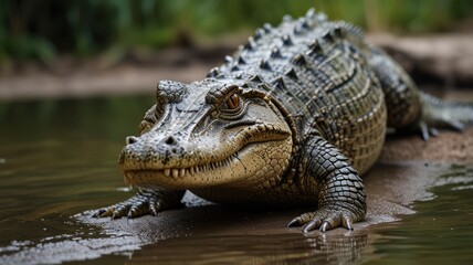 Fototapeta premium Alligator in River