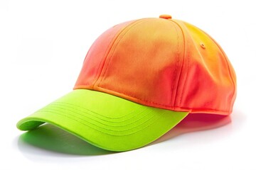 Fototapeta premium A yellow and pink hat with a yellow band