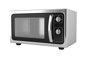 Obraz premium Modern countertop microwave oven for efficient cooking in home kitchens and restaurants