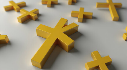 Obraz premium 3d golden dollar symbol. Genrative.ai