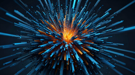 abstract background with rays