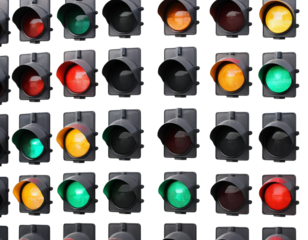 set of traffic lights