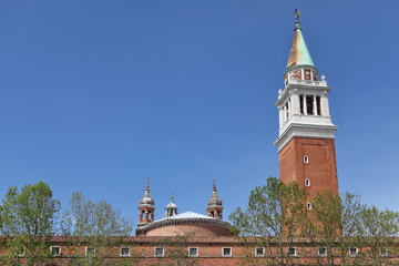 Back view of San Giorgio Maggiore, a 16th-century Benedictine church on the island of the same name